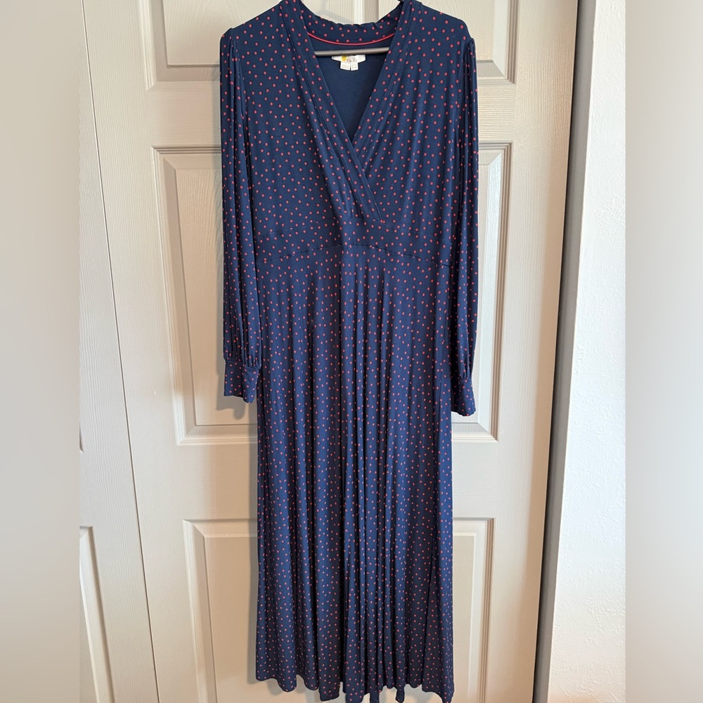 BODEN Polka Dot Maxi Dress